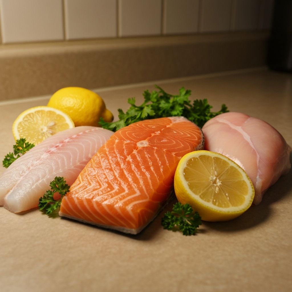 Balanced meal with protein and vegetables